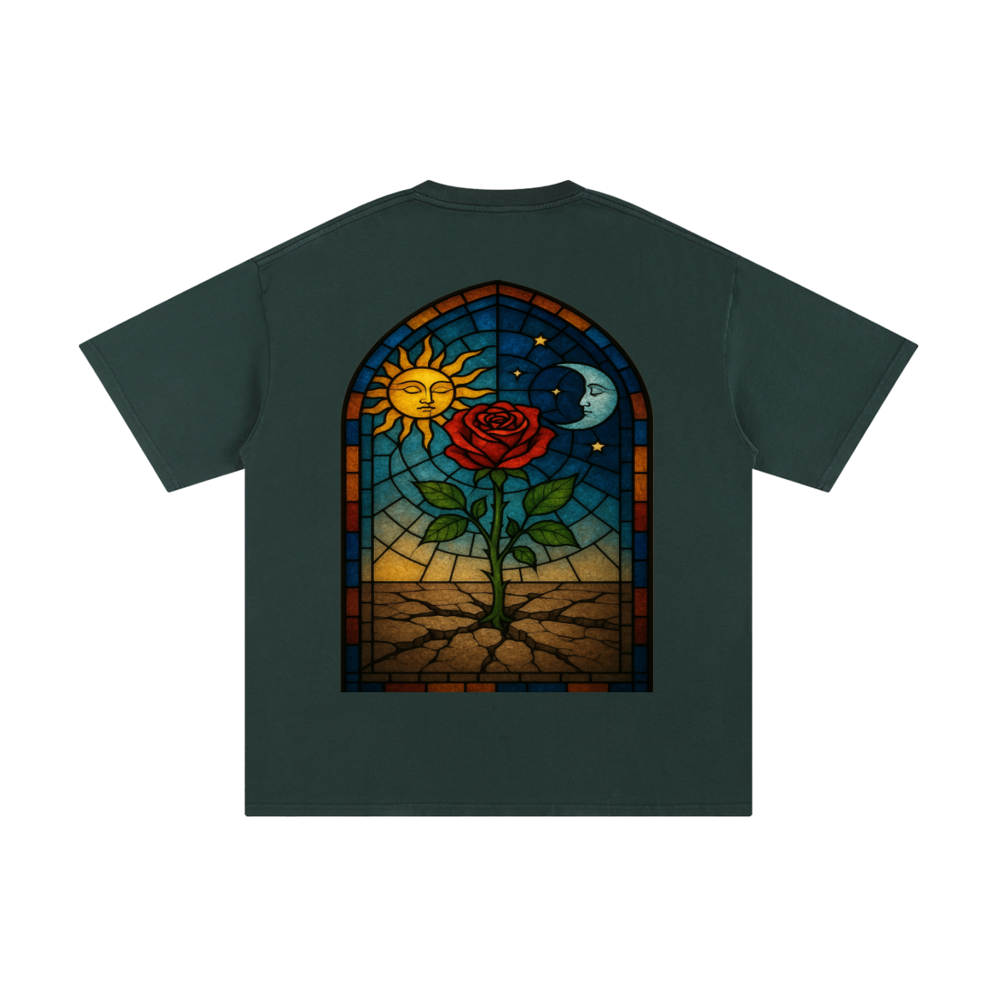 The Rose That Grew From The Stained Glass Concrete Standard Weight 230gsm