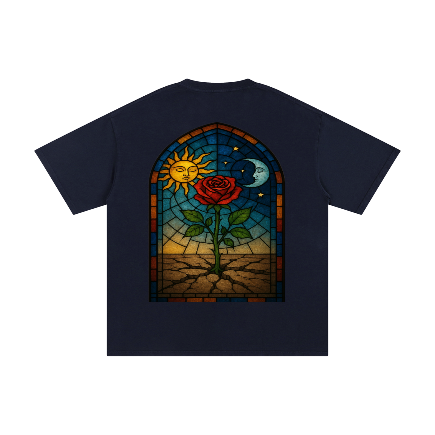 The Rose That Grew From The Stained Glass Concrete Standard Weight 230gsm