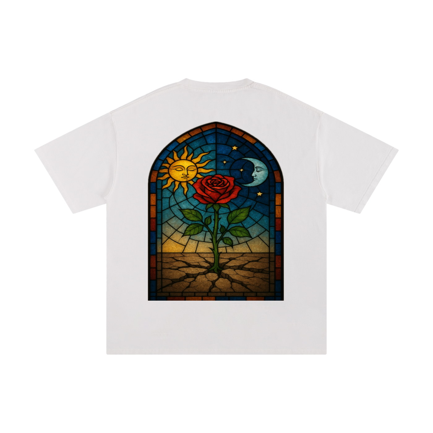 The Rose That Grew From The Stained Glass Concrete Standard Weight 230gsm