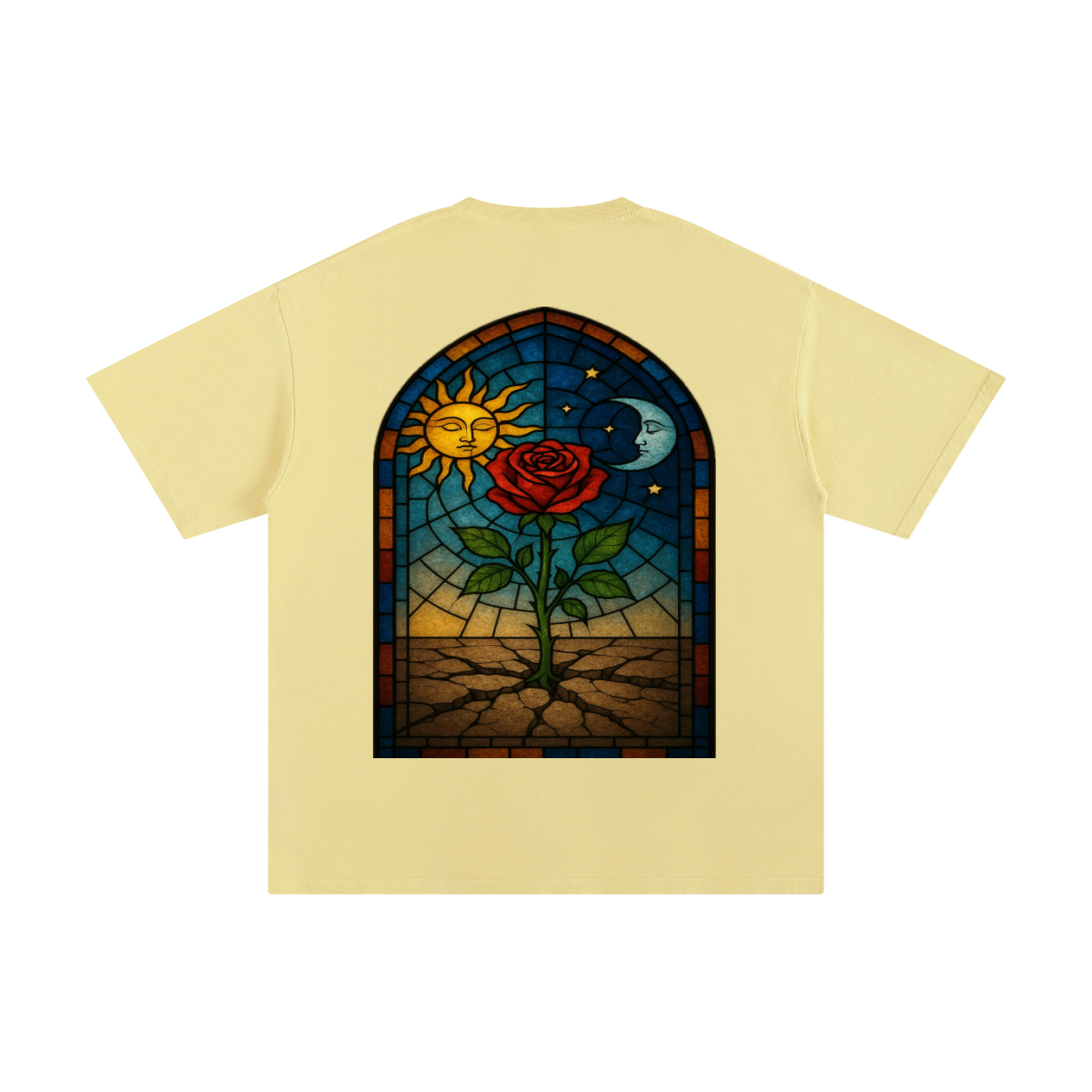 The Rose That Grew From The Stained Glass Concrete Standard Weight 230gsm