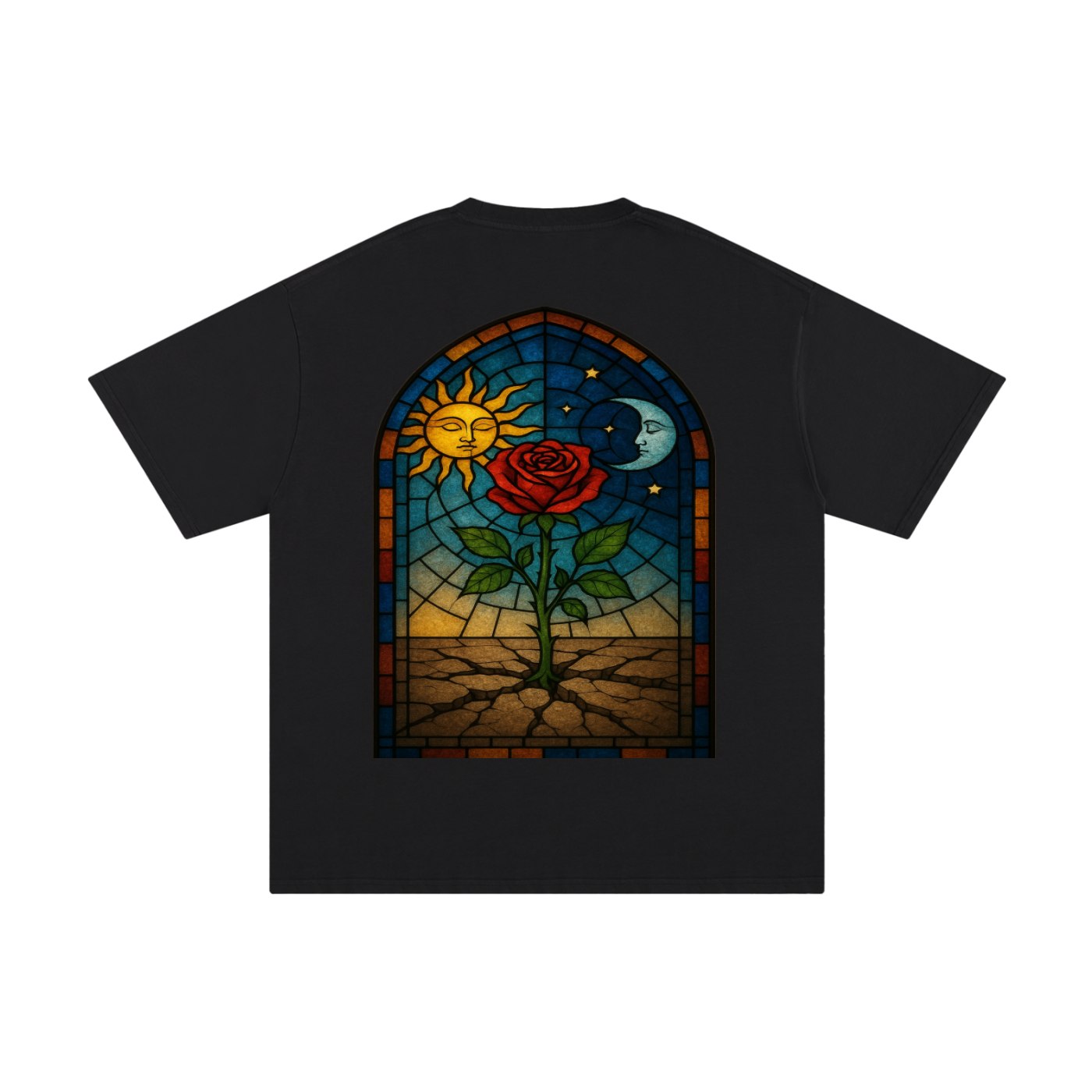 The Rose That Grew From The Stained Glass Concrete Standard Weight 230gsm
