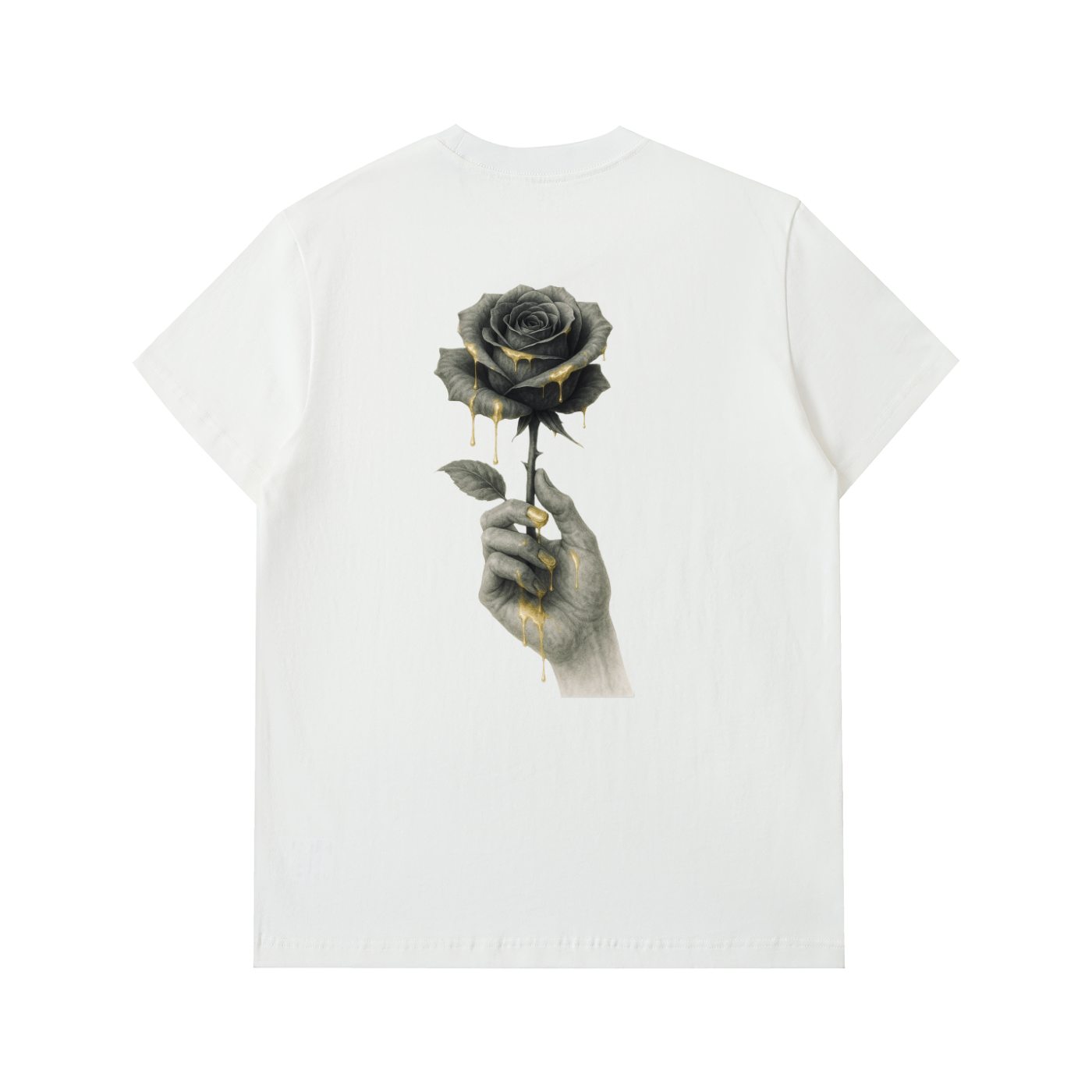 Rose Gold Drippy Heavyweight Shirt 330gsm