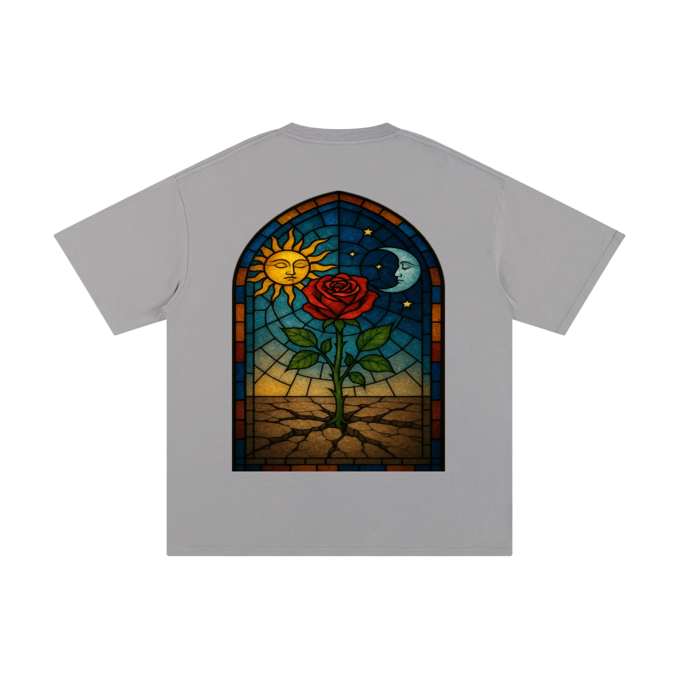 The Rose That Grew From The Stained Glass Concrete Standard Weight 230gsm