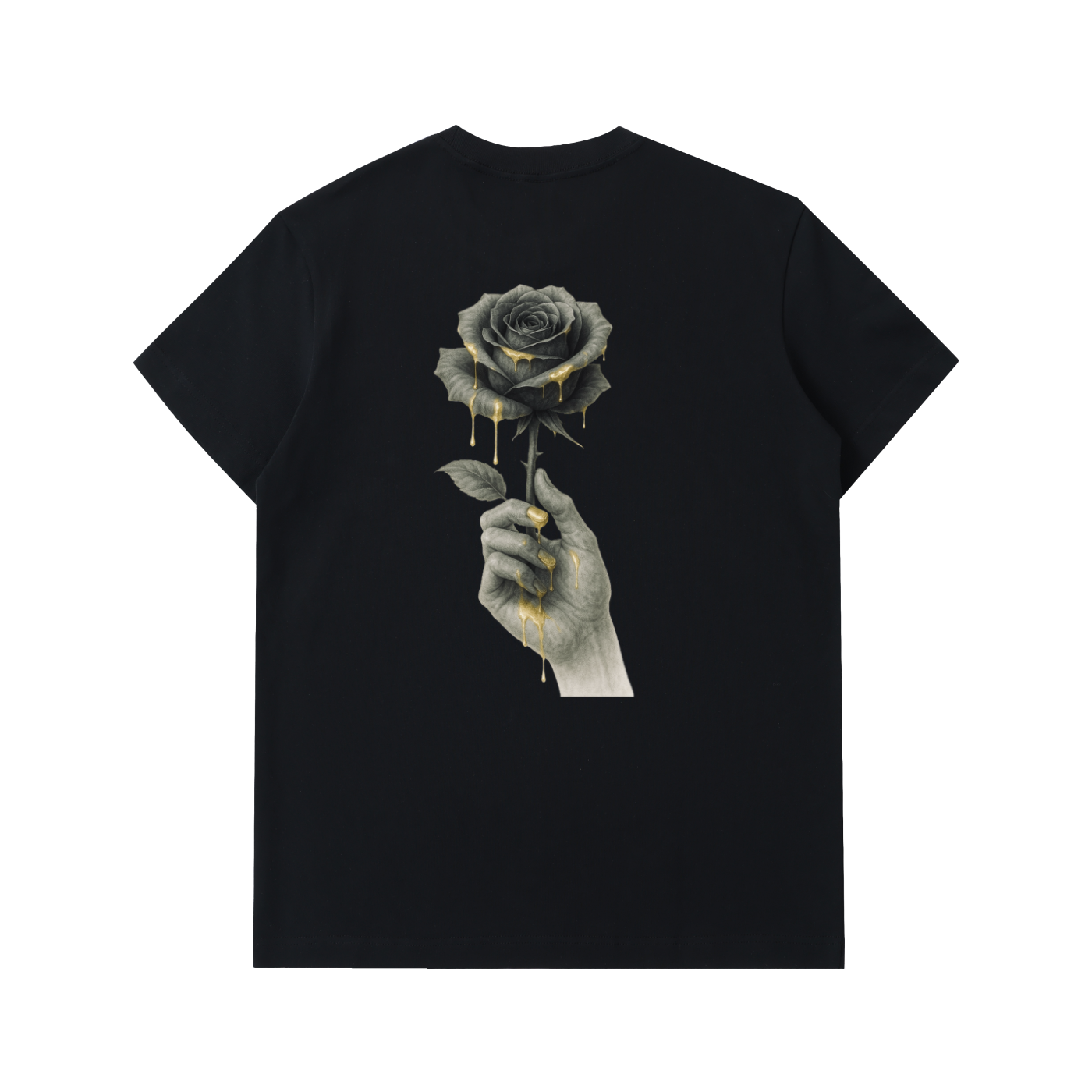 Rose Gold Drippy Heavyweight Shirt 330gsm