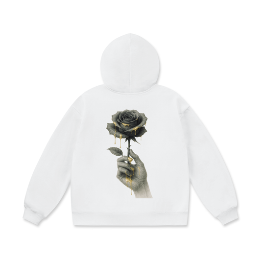 Rose Gold Drippy Heavyweight Hoodie 460 GSM